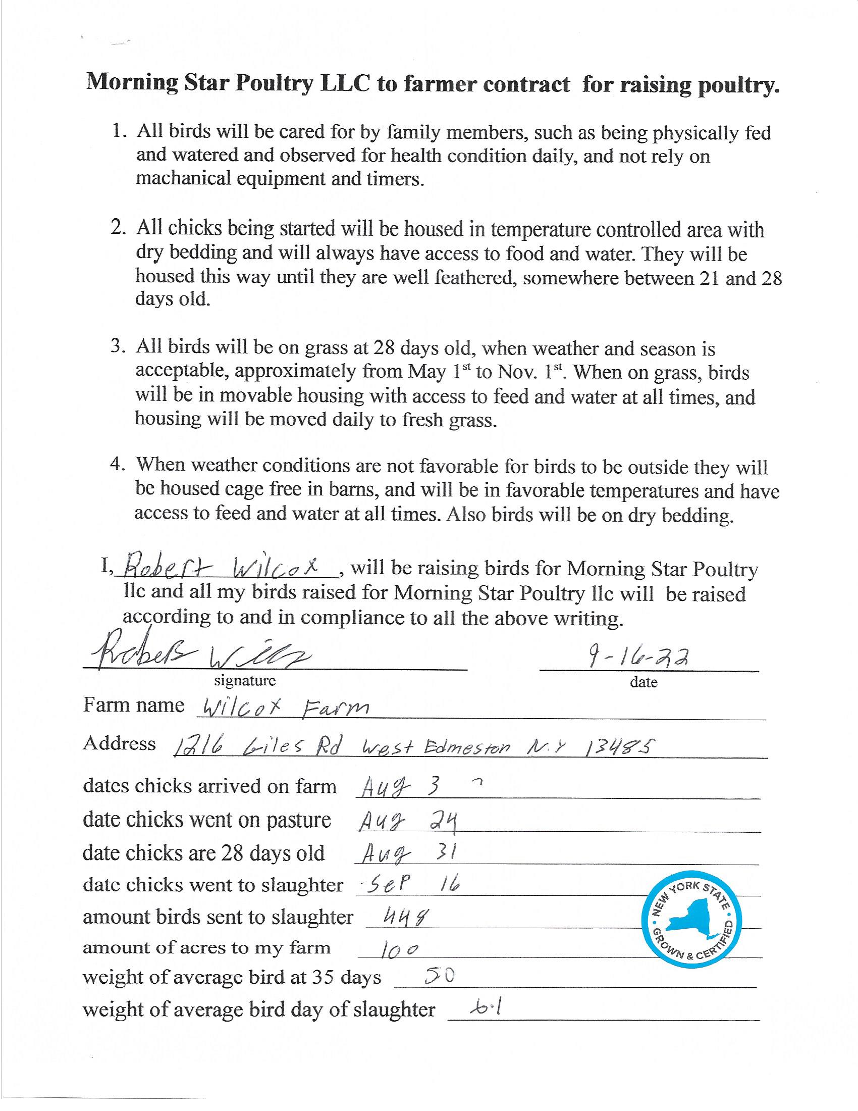 Meet Our Farmer in Fort Plain, NY Morning Star Poultry